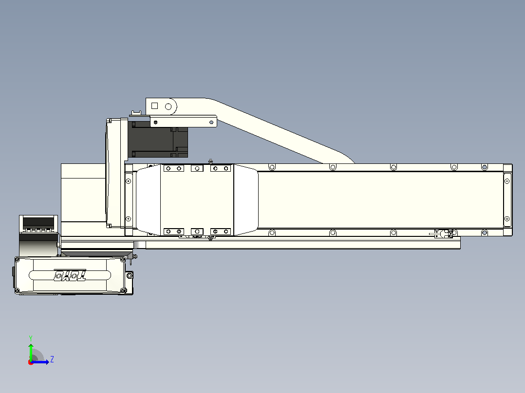XYGT440-A4-A-850-400-M-C-001负载3-57KG 丝杆模组 XY悬臂组合 XYGT440-A4 替换台湾TOYO东佑达滑台直线模组左视图