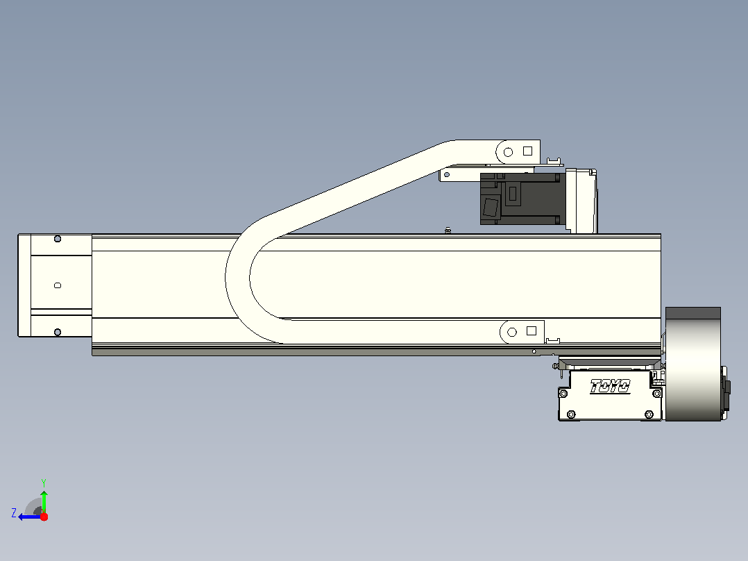 XYGT440-A4-A-850-400-M-C-001负载3-57KG 丝杆模组 XY悬臂组合 XYGT440-A4 替换台湾TOYO东佑达滑台直线模组右视图