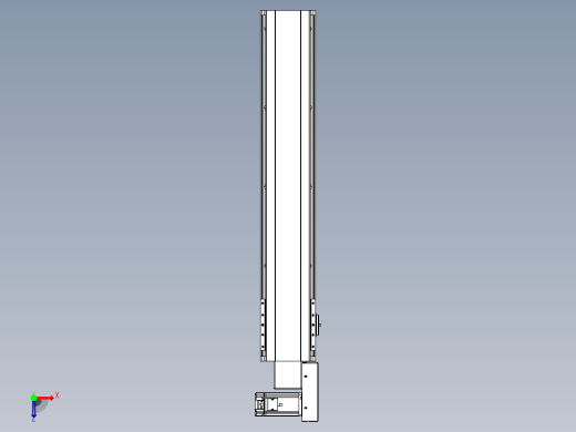 皮带直线轴半封闭可选导轨TPA-HNB-140D-120-L650-MR-C-P40-N3俯视缩略图