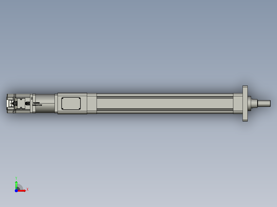RKD50-300-D-FA-40-60减速机-B3直连电动缸前视图