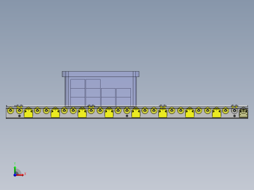 使用了马达滚轮的滚轮传送带前视缩略图