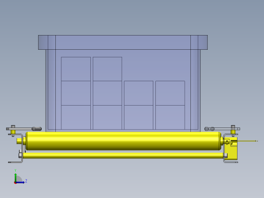 使用了马达滚轮的滚轮传送带左视缩略图