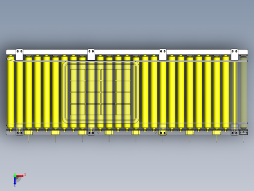 使用了马达滚轮的滚轮传送带俯视缩略图