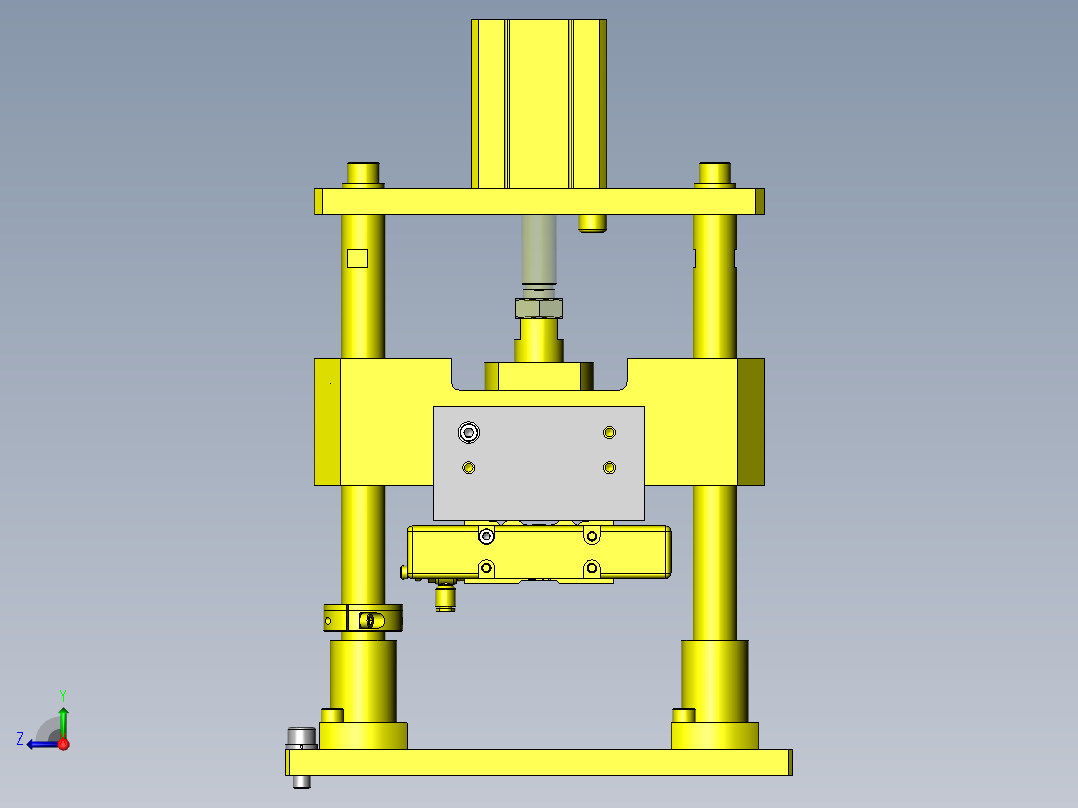 托盘堆积组件右视图