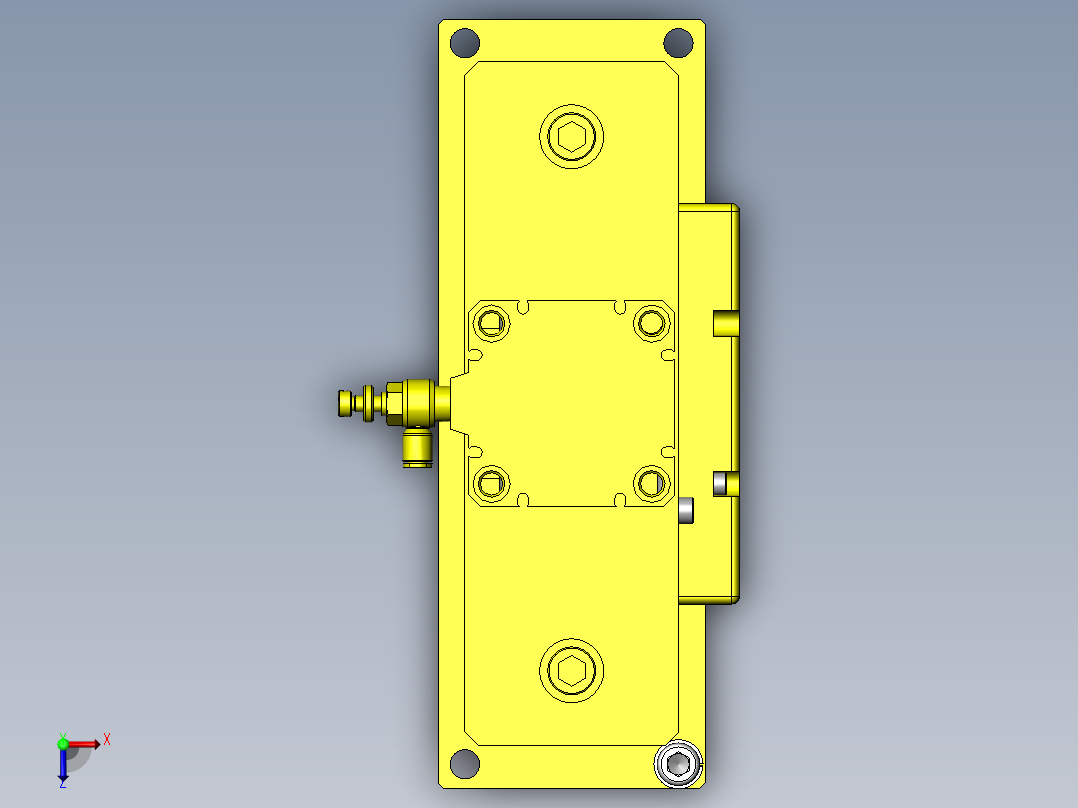 托盘堆积组件俯视图