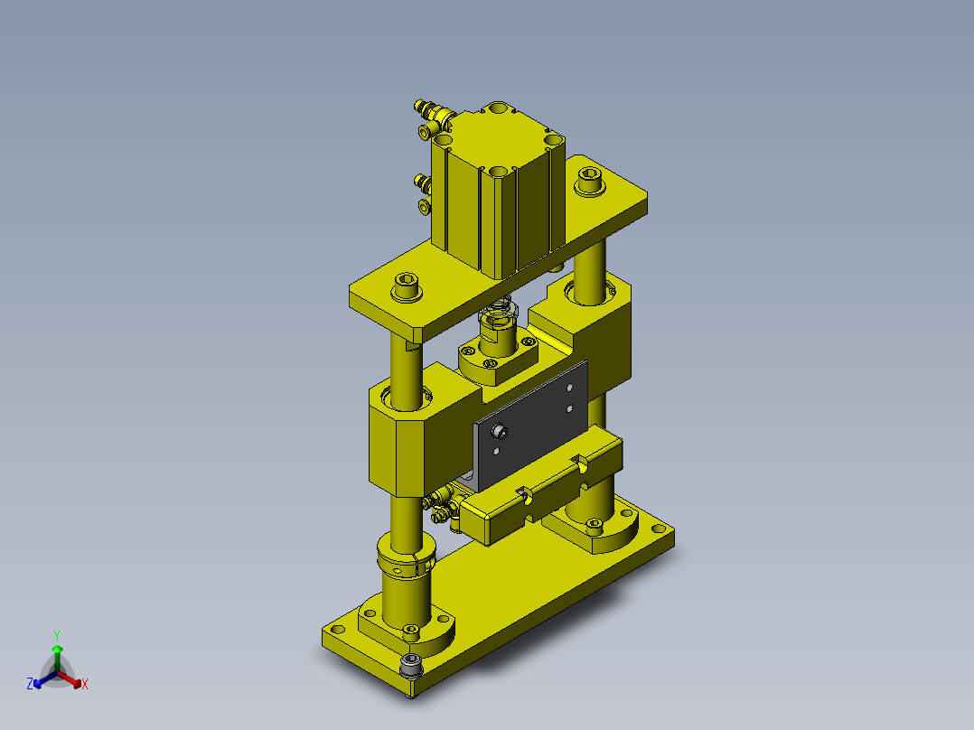 托盘堆积组件正等轴测图