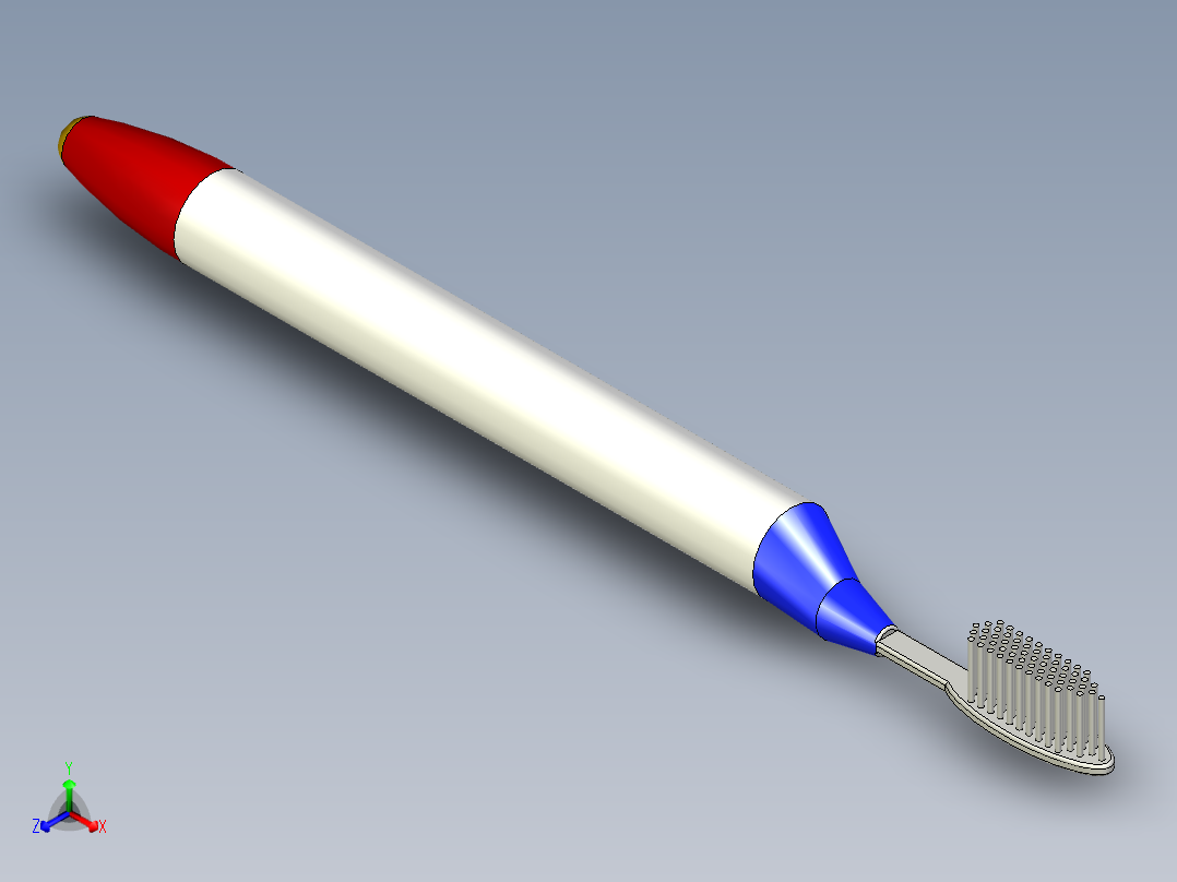 电动牙刷模型绘制