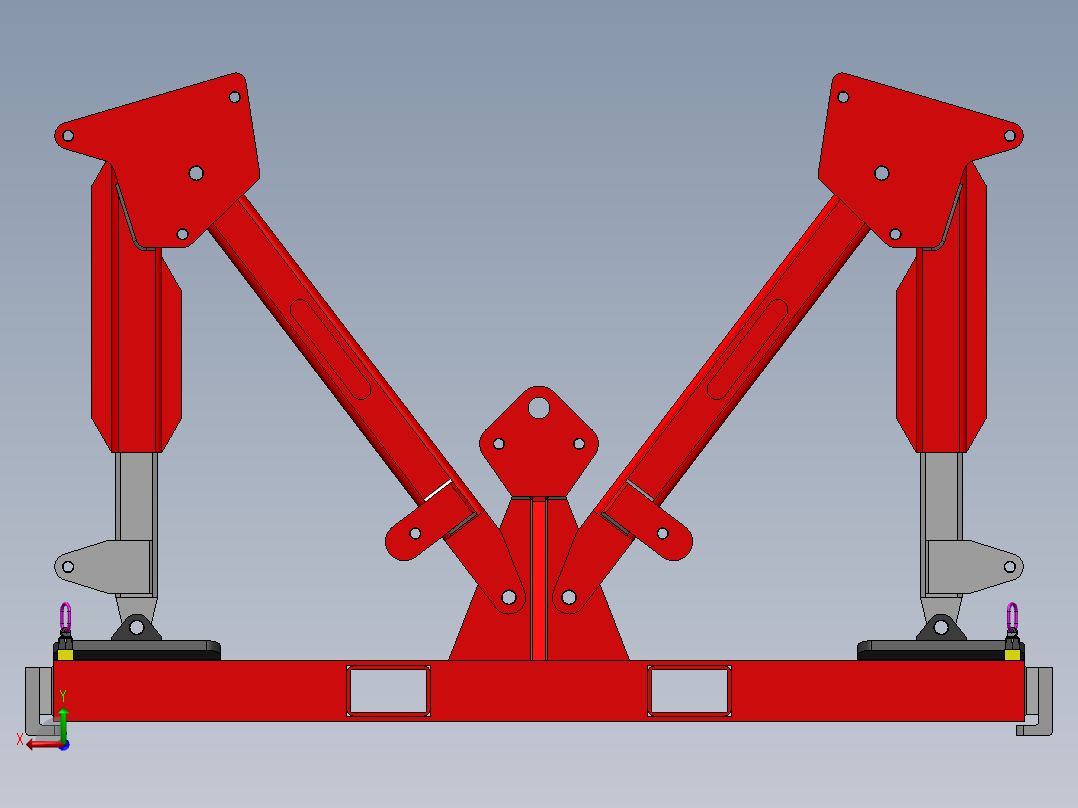 托盘稳定器卡车罐车后视图
