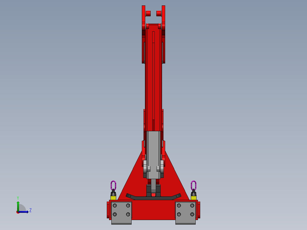 托盘稳定器卡车罐车左视图