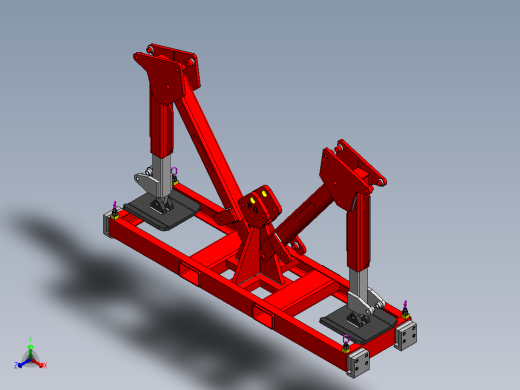 托盘稳定器卡车罐车正等轴测缩略图