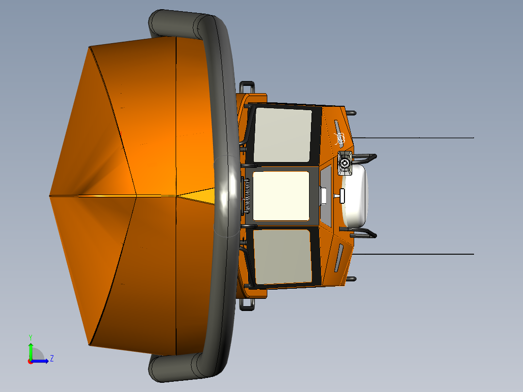 简易救援艇草图3D建模 RHINO设计(1)左视图