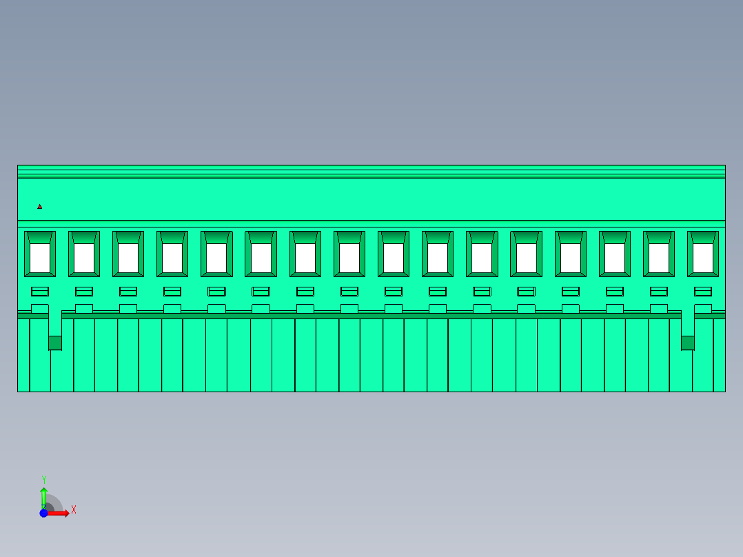 DEGSON 2EDG 系列 5.08mm 可插拔接线端子组-2EDGKA-5.08-16P-14-00AH前视图