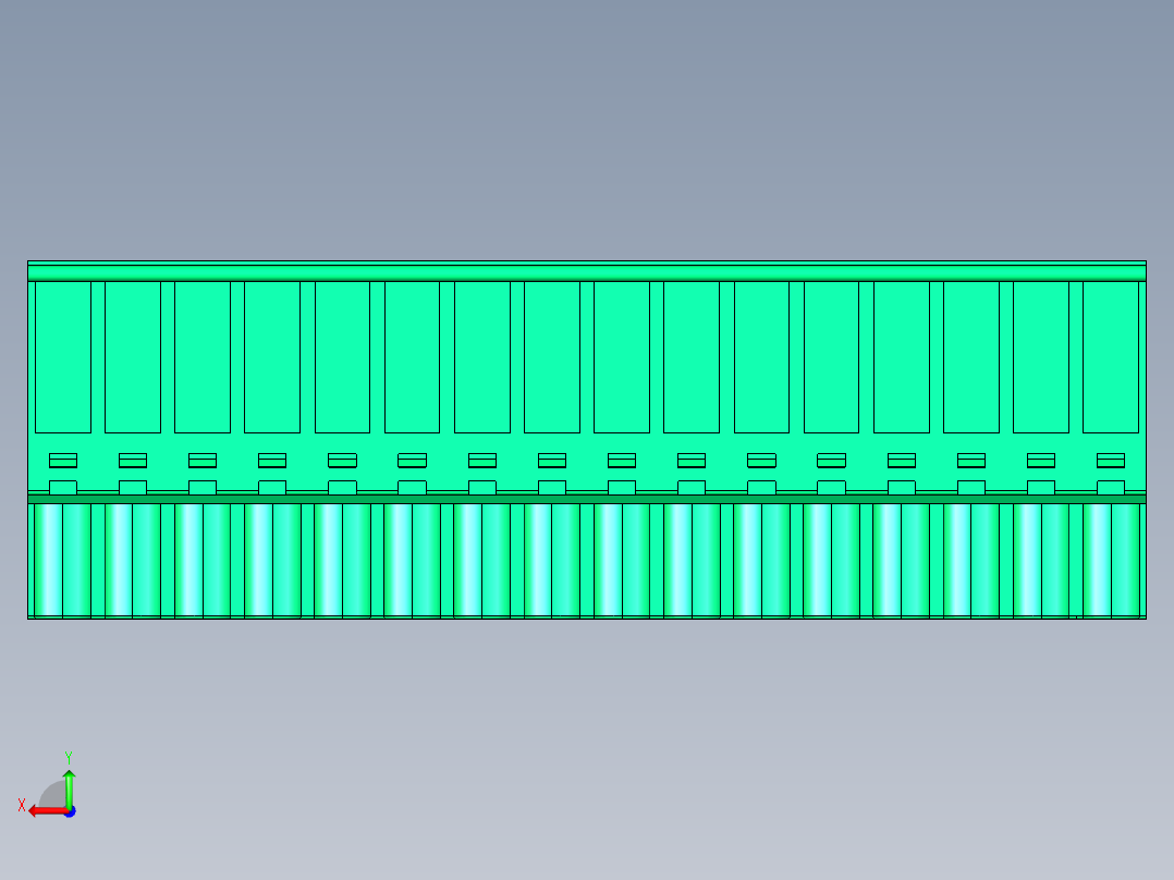 DEGSON 2EDG 系列 5.08mm 可插拔接线端子组-2EDGKA-5.08-16P-14-00AH后视图