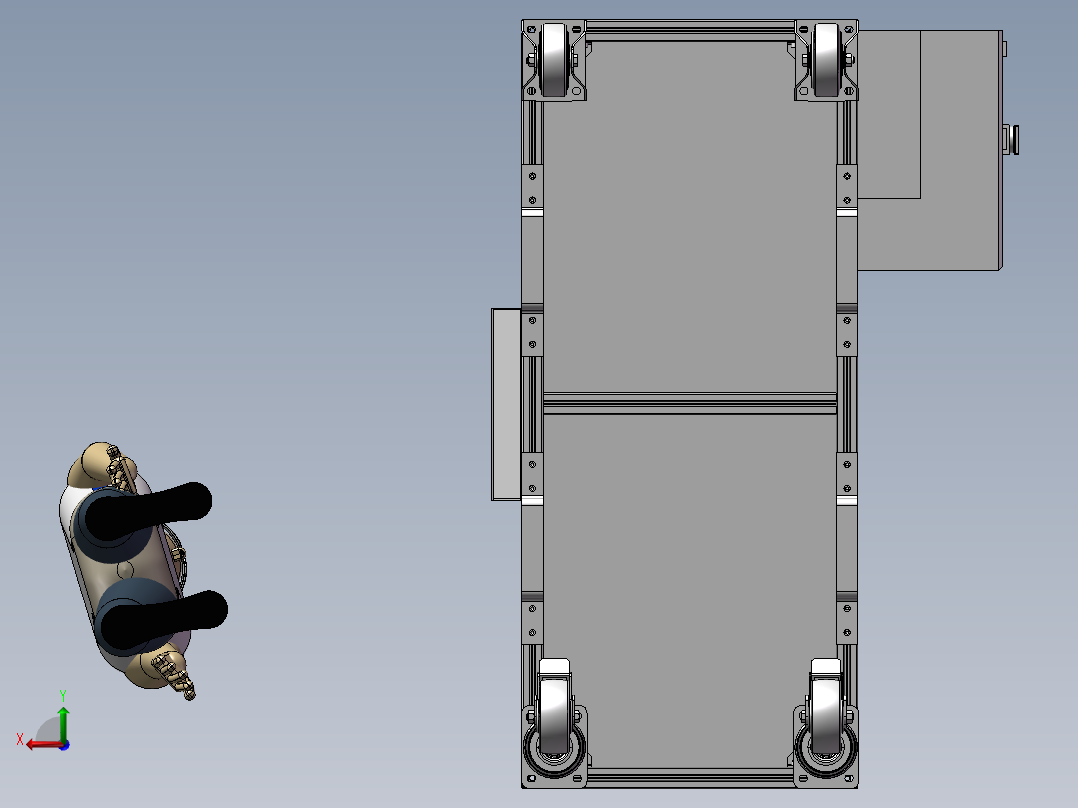 自动插入式支架制造机设计后视图
