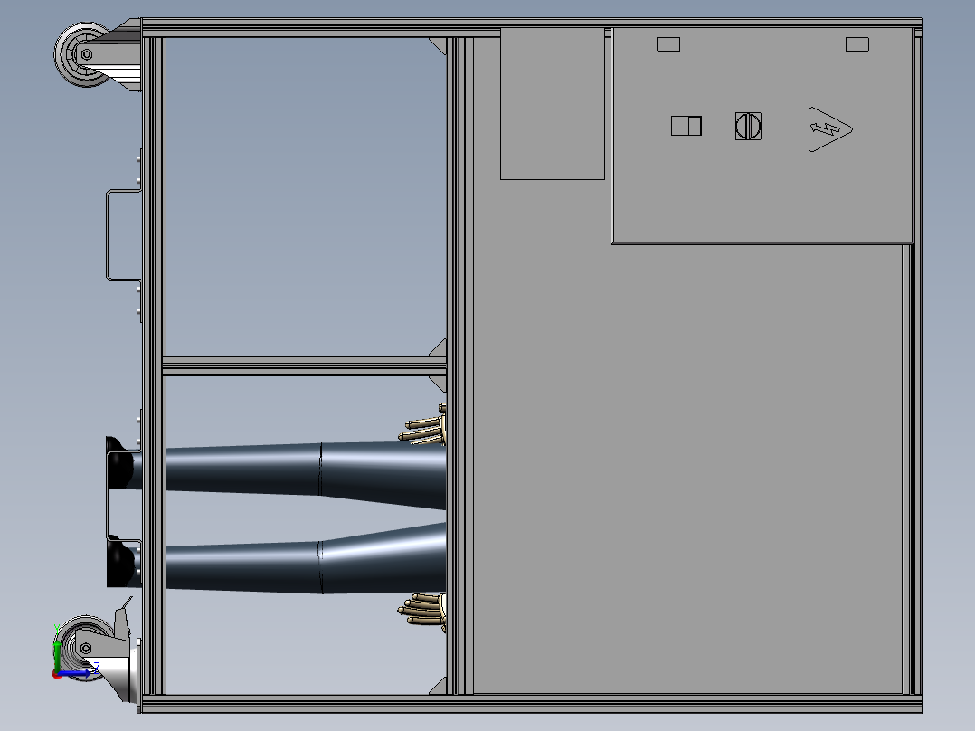 自动插入式支架制造机设计左视图