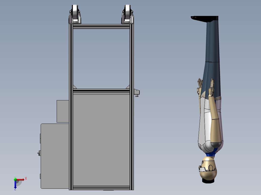 自动插入式支架制造机设计俯视图