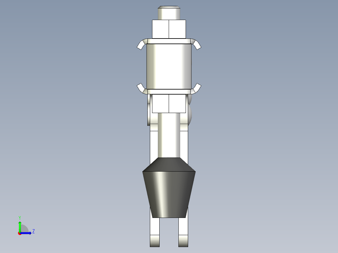 水平式夾鉗SSP(N)-3D多系列多零件图纸模型左视图