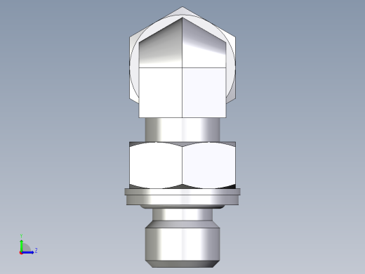 卡套式工业通用硬管接头EO_Adjustable_Locknut_elbow_WEE06SMCF左视缩略图