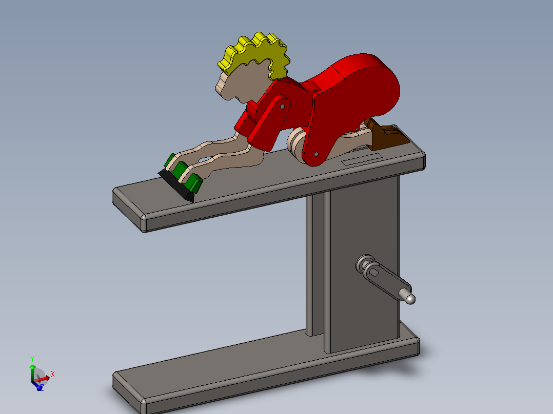 可动清洁女工玩具