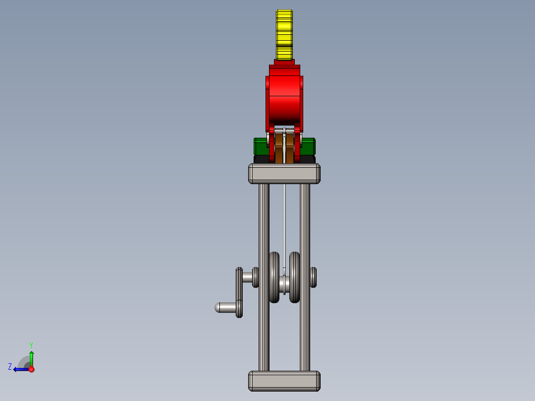 可动清洁女工玩具右视图