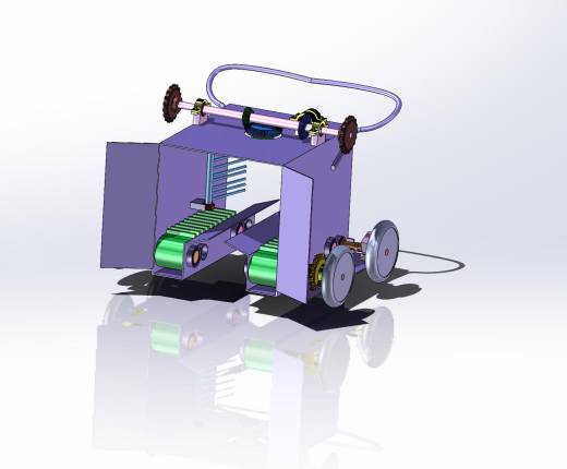 蓝莓收获机三维图纸SolidWorks缩略图