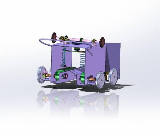 蓝莓收获机三维图纸SolidWorks缩略图