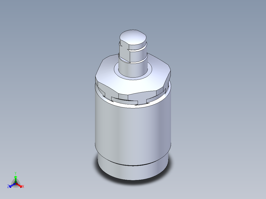 KOSMEKLD0262-x-ES多系列多零件图纸模型主视图