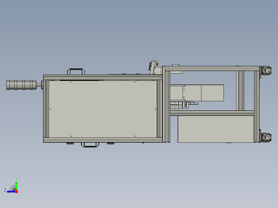非标自动化检测设备工作台右视图