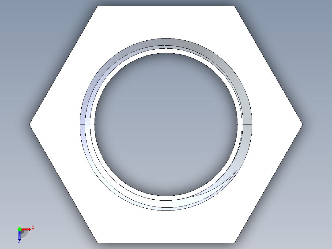 聚氯乙烯配件17-Sch80_ReducerBushing_FPTxSPIG_838-101_0.75in x 0.5in俯视图