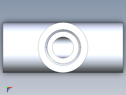 CPVC管件04-Sch80_Tee_FPTxFPTxFPT_9805-003_0.375in俯视缩略图