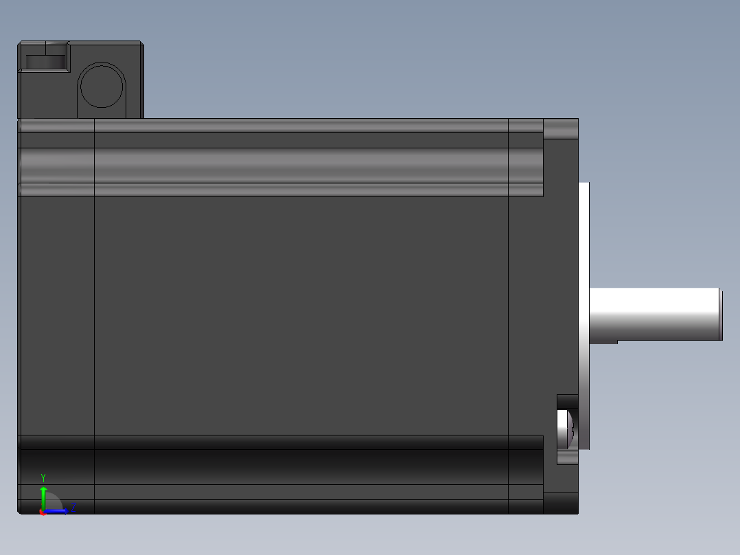 2304HS42D8 汉德保步进电机左视图