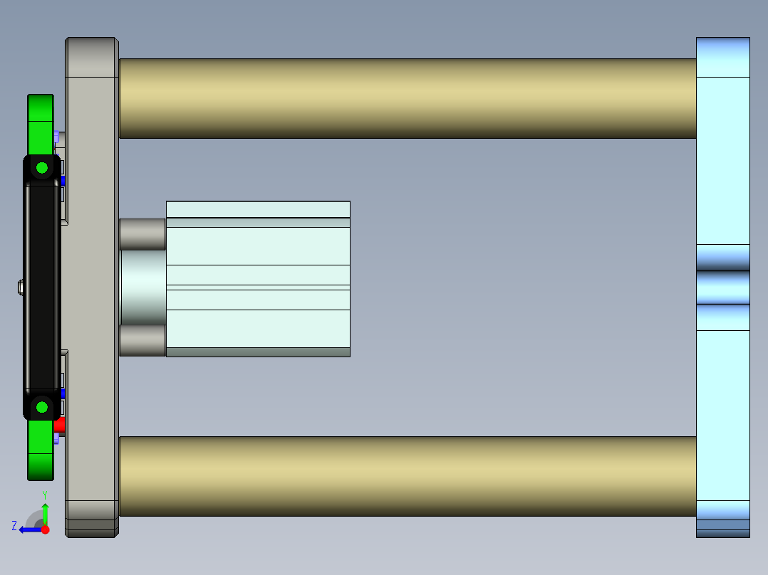siva-aim笔记本CNC工装夹具三维模型-CNC2右视图
