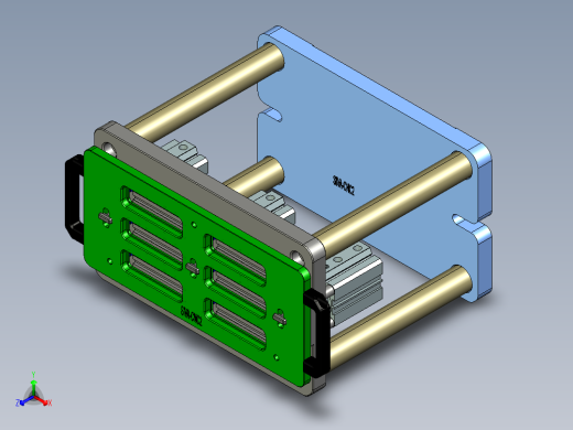 siva-aim笔记本CNC工装夹具三维模型-CNC2正等轴测缩略图