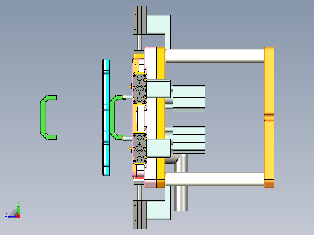 AAPA0-TRIM-笔记本CNC工装夹具三维模型CNC5-20170322右视图