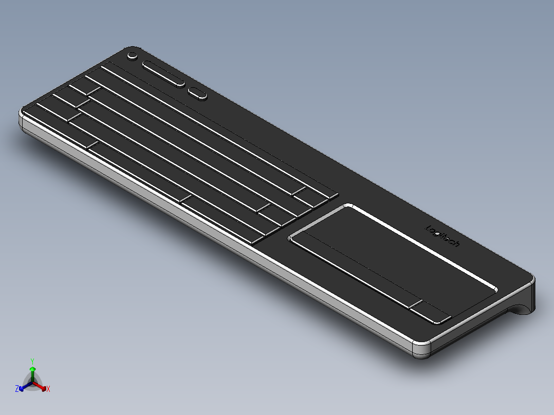 OP50-罗技K400r-WCQ正等轴测图