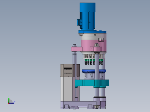 多孔钻床左视缩略图