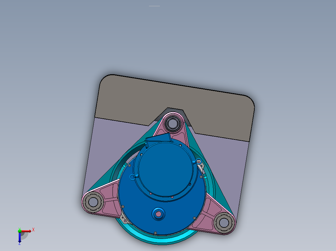 多孔钻床俯视图