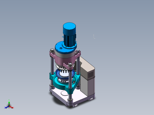 多孔钻床正等轴测缩略图