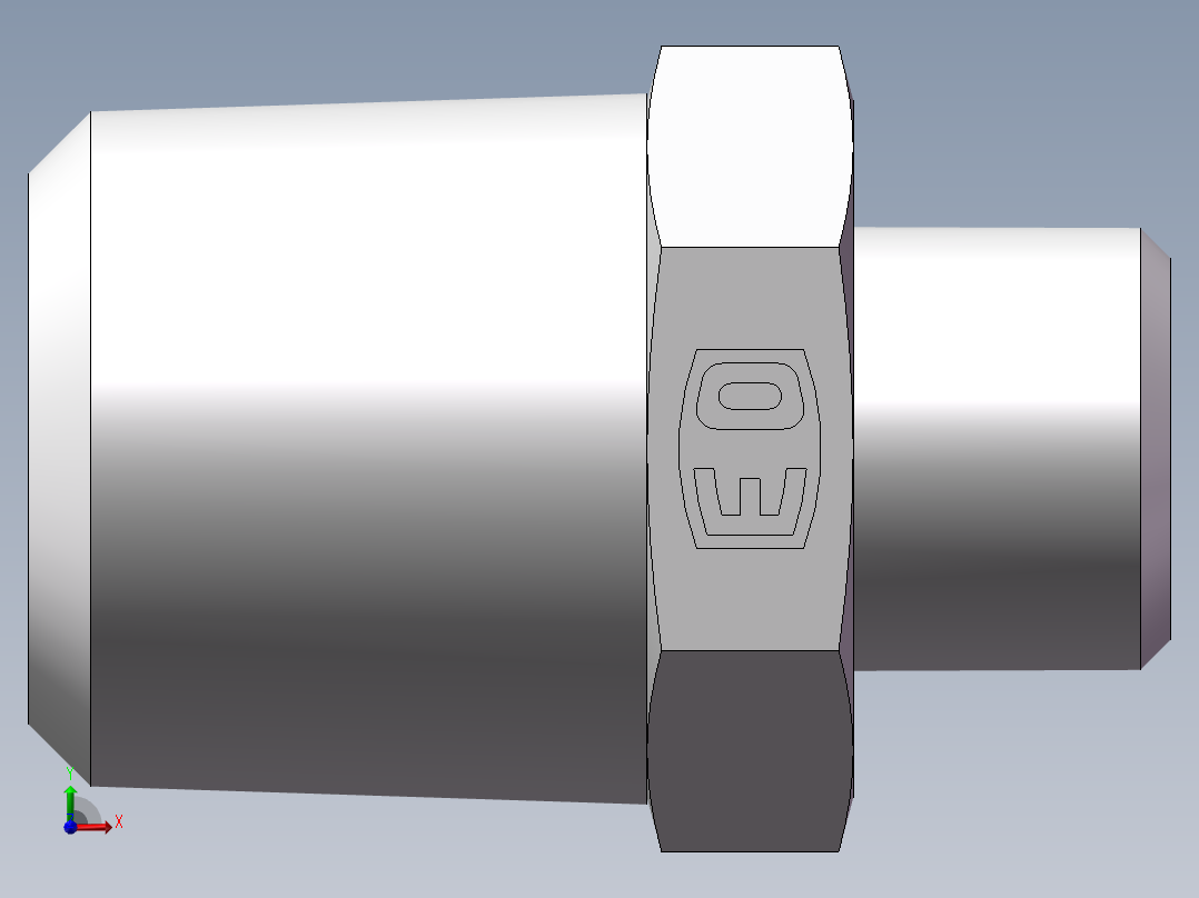 美制锥螺纹、1CN-14-08前视图