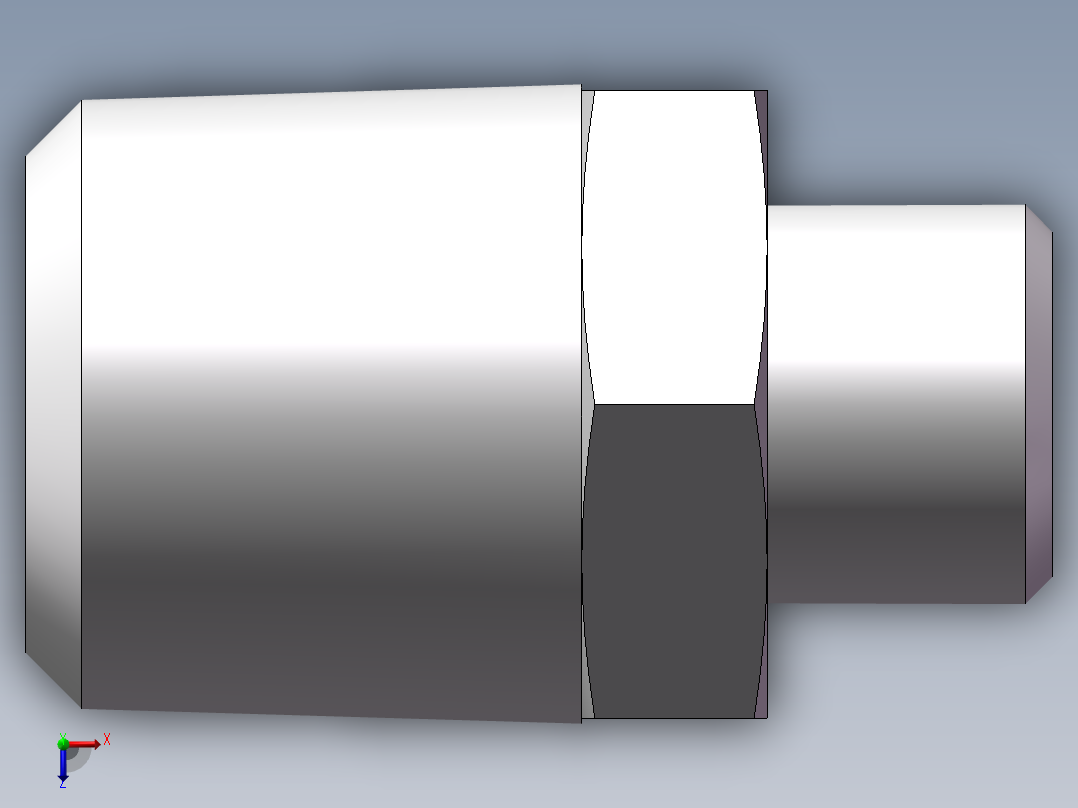 美制锥螺纹、1CN-14-08俯视图