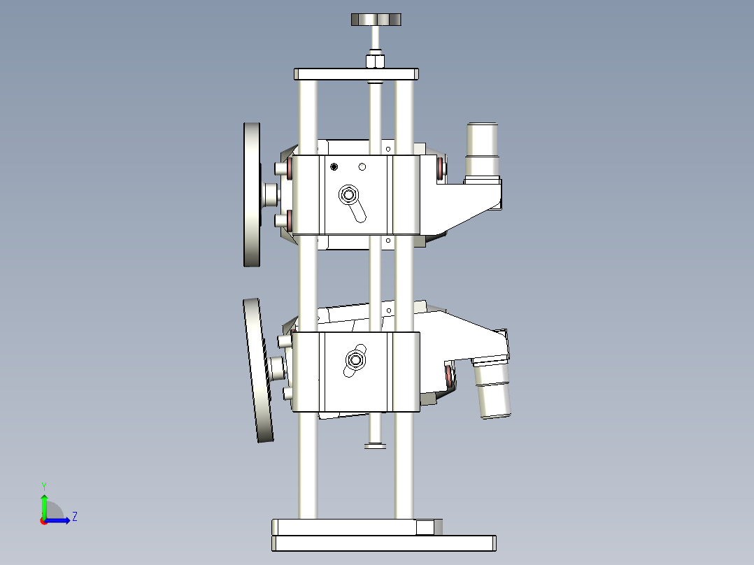 羊毛轮抛光机设计左视图