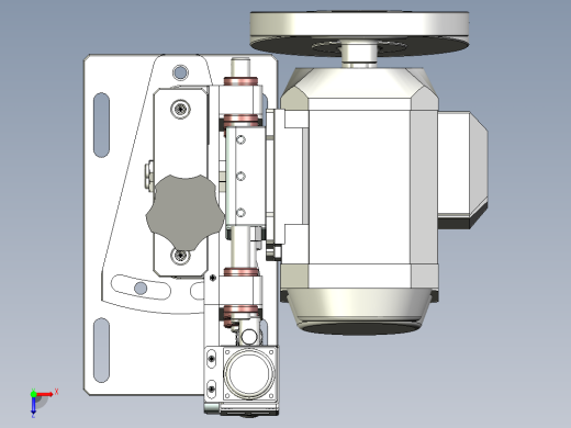 羊毛轮抛光机设计俯视缩略图