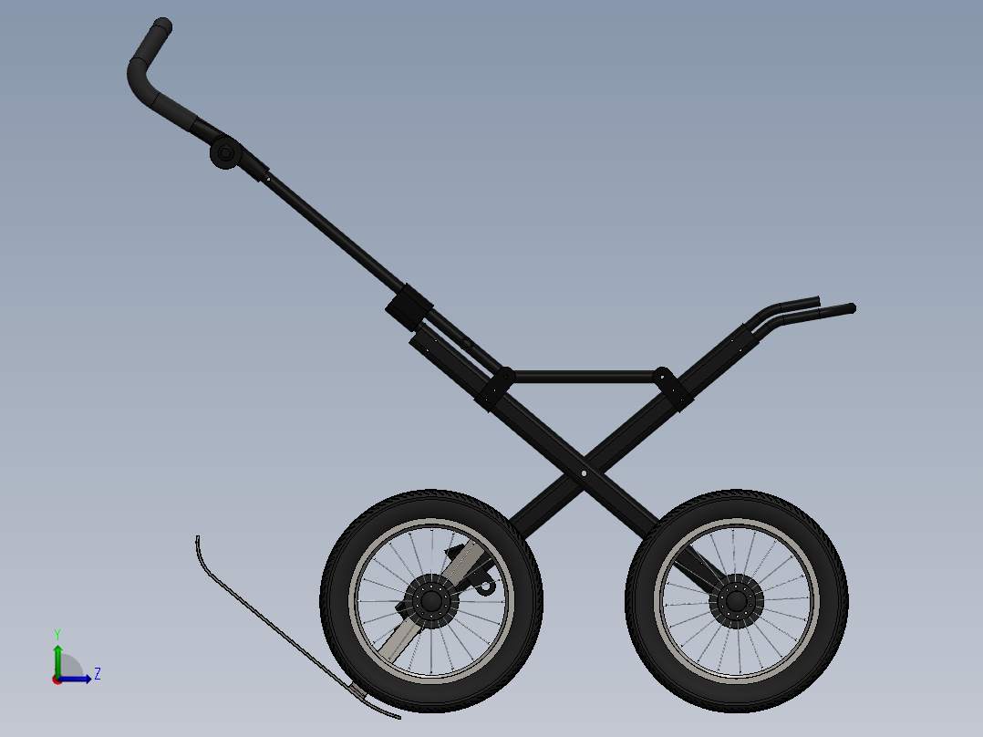 A3003704-婴儿车左视图