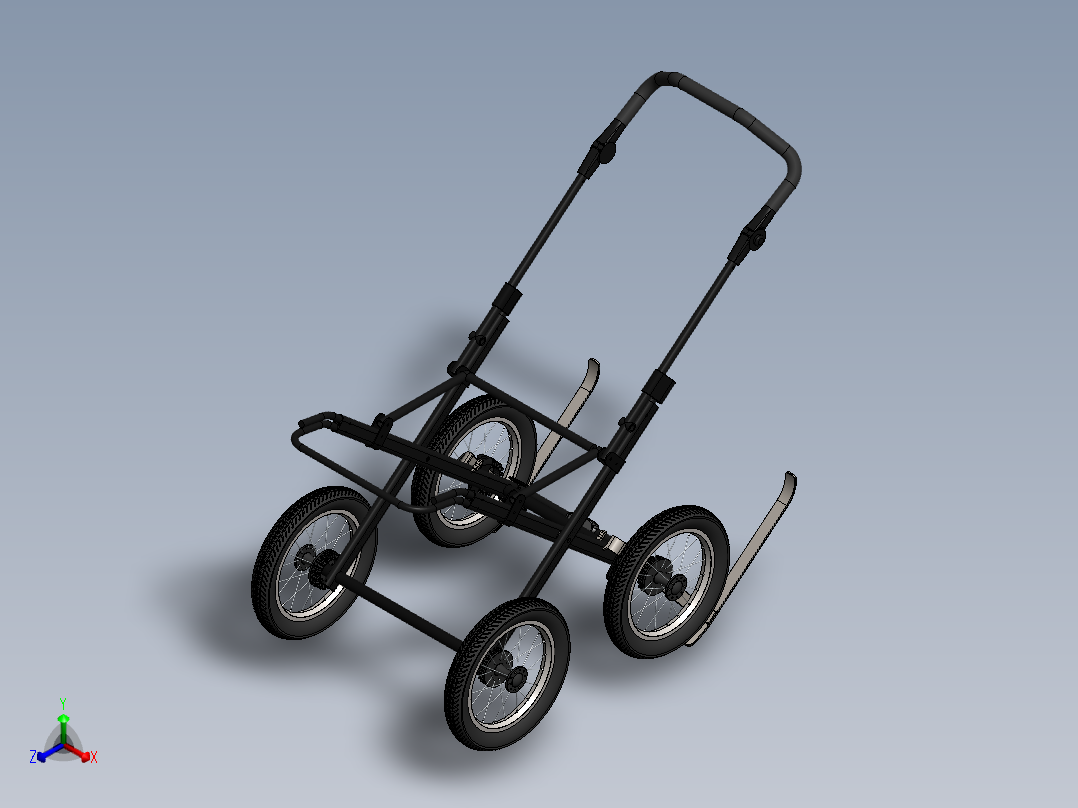 A3003704-婴儿车正等轴测图