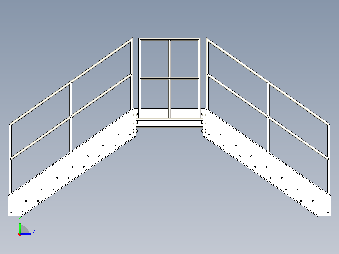 楼梯梯子industrial-stairs-fabrication-1 6 STP左视图