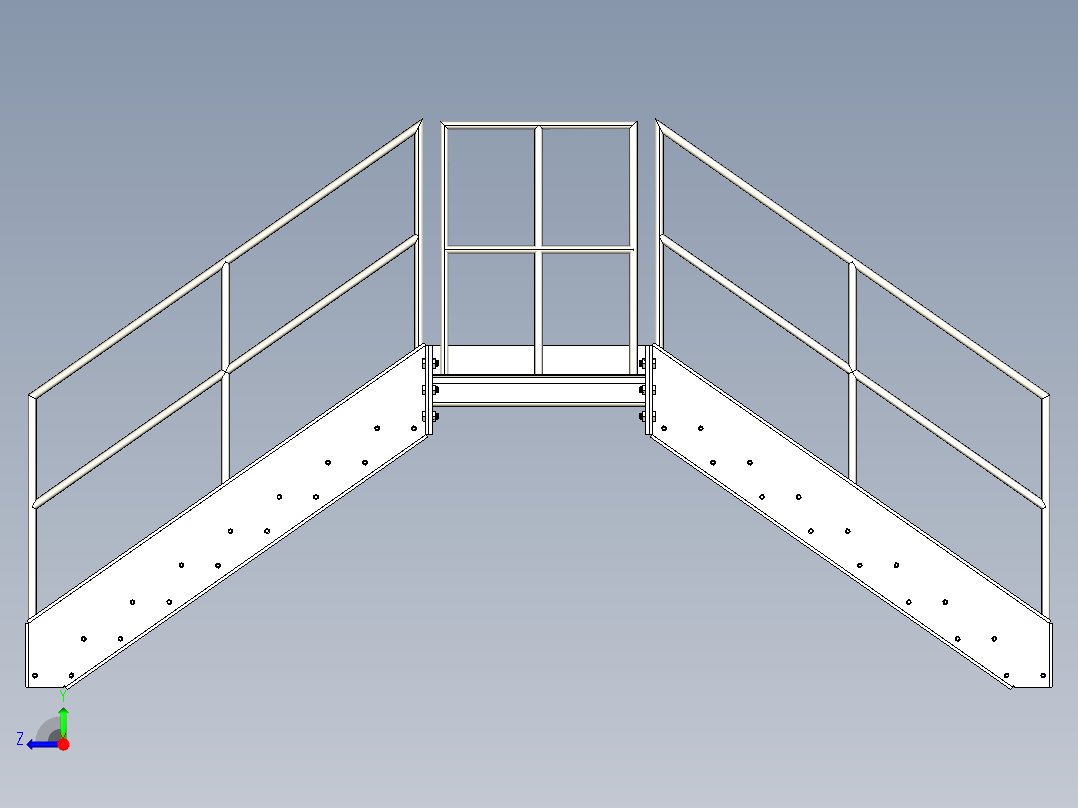 楼梯梯子industrial-stairs-fabrication-1 6 STP右视图
