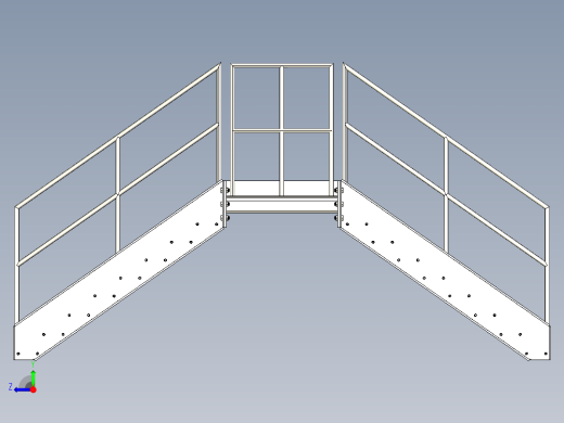 楼梯梯子industrial-stairs-fabrication-1 6 STP右视缩略图