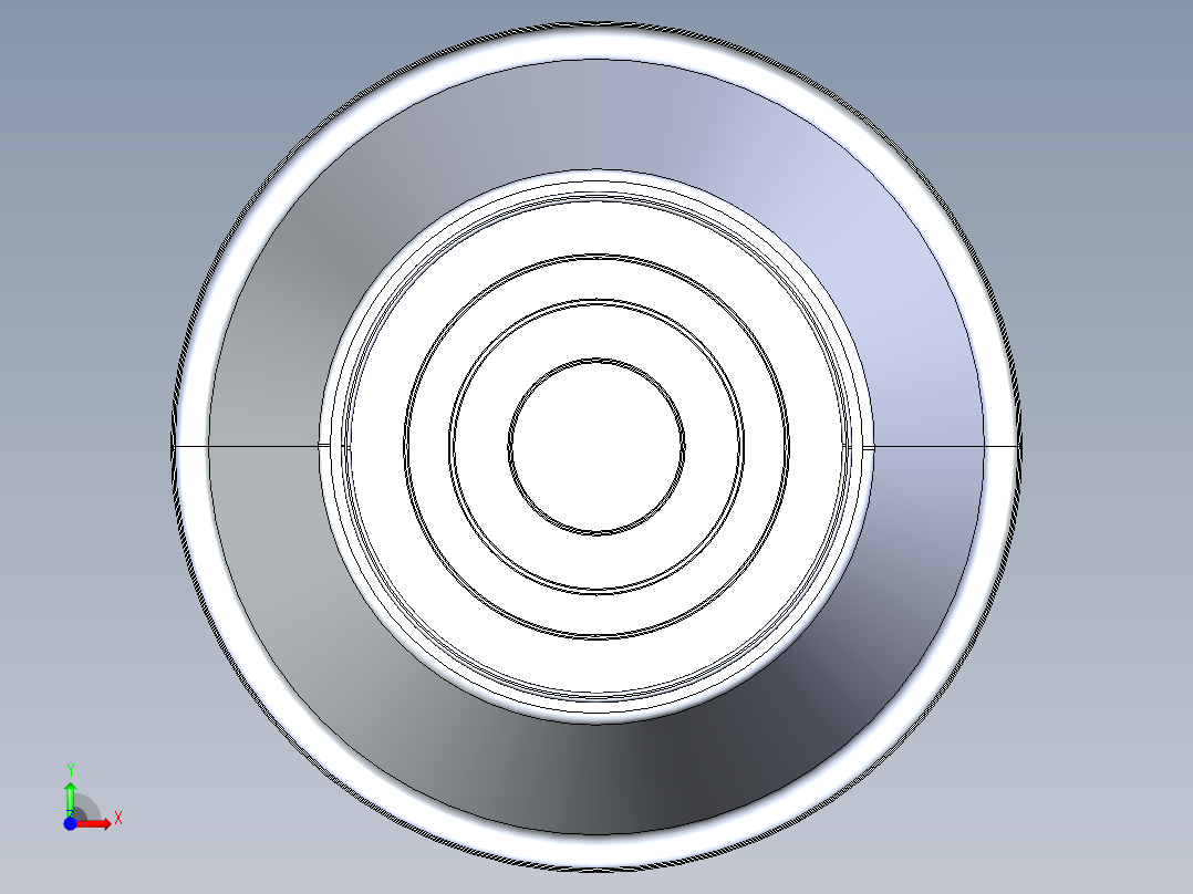脸盆注塑模具设计前视图