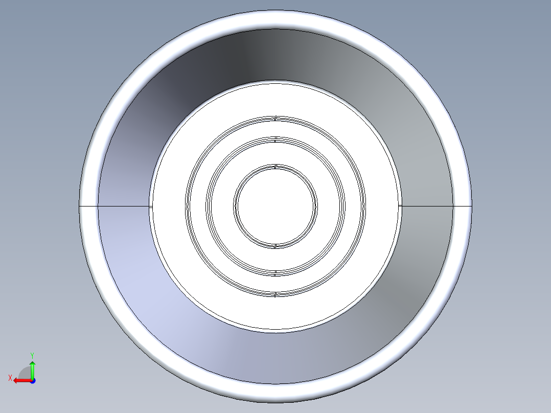 脸盆注塑模具设计后视图