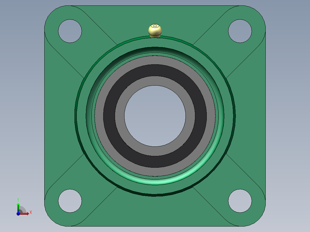 带座轴承UCF206前视图